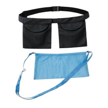 2x Mastectomy Drain Holder Bag 2 Pockets Quick Drying Showering Bag Handy Black Smal  Blue Big-Good