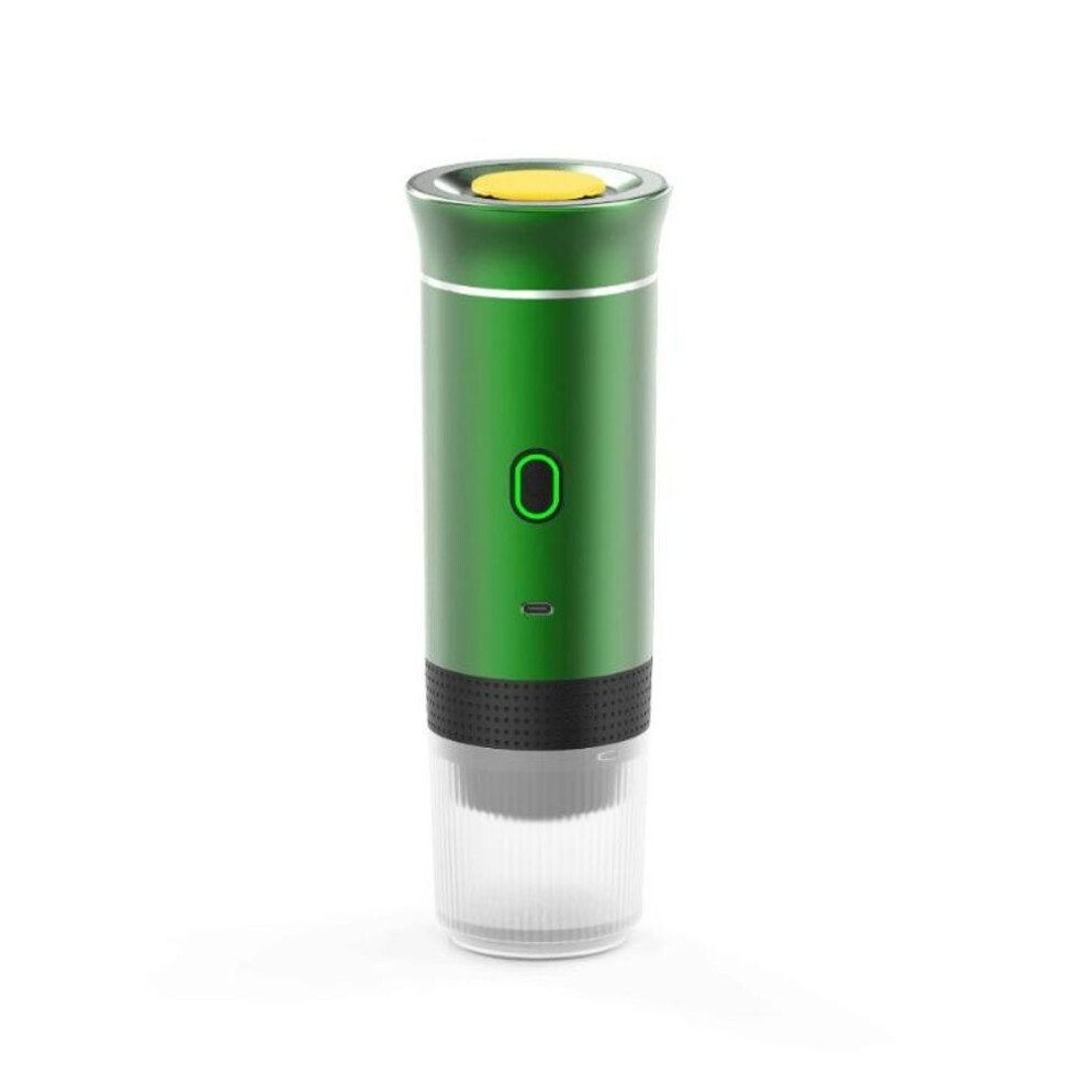 (green, 1pcs) Wireless Electric Portable Espresso Coffee Machine for Car & Home Camping Coffee Maker 3-in-1 Capsule Powder Travel Coffee Maker