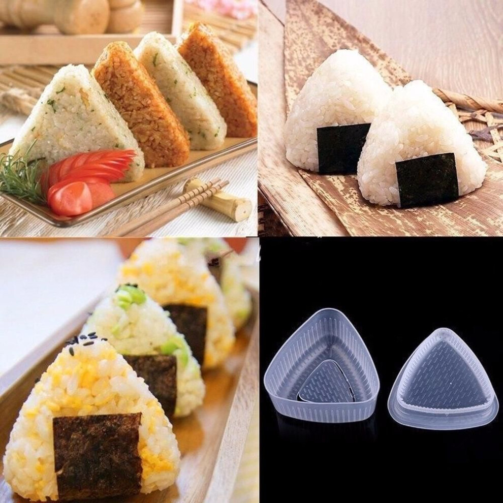(as the picture) 1 Set Onigiri Rice Ball Bento Press Maker Mold Triangle Form Mold Sushi Maker