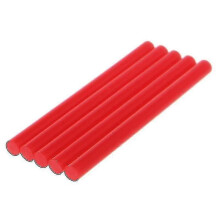 (Scarlet) 5pcs Hot Melt Glue Stick Colorful 7x100mm Adhesive For Diy Craft Toy Repair Tool