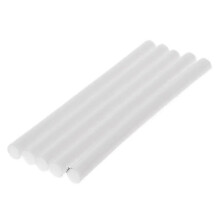 (White) 5pcs Hot Melt Glue Stick Colorful 7x100mm Adhesive For Diy Craft Toy Repair Tool