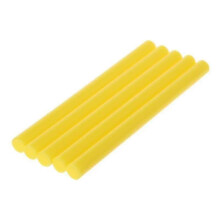 (Yellow) 5pcs Hot Melt Glue Stick Colorful 7x100mm Adhesive For Diy Craft Toy Repair Tool
