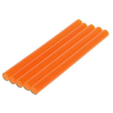 (Orange) 5pcs Hot Melt Glue Stick Colorful 7x100mm Adhesive For Diy Craft Toy Repair Tool
