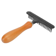 Handheld Carpet Rake Cleaning Grooming Stainless Steel Hair Groomer Rug Rake for Beauty Salon-Good