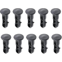 65 X 18mm Pack Of 10 Black Plastic Wheelie Bin Lid Hinge Pins for 240l Domestic And Commercial Bins-Good