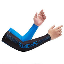 (blue) Sun Uv Protection Cover Cycling Running Riding Sport Breathable Arm Sleeves