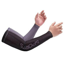(grey) Sun Uv Protection Cover Cycling Running Riding Sport Breathable Arm Sleeves