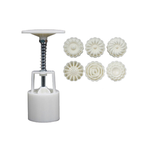 Circular Flower Mooncake Molds Set, Mooncake Decoration 1