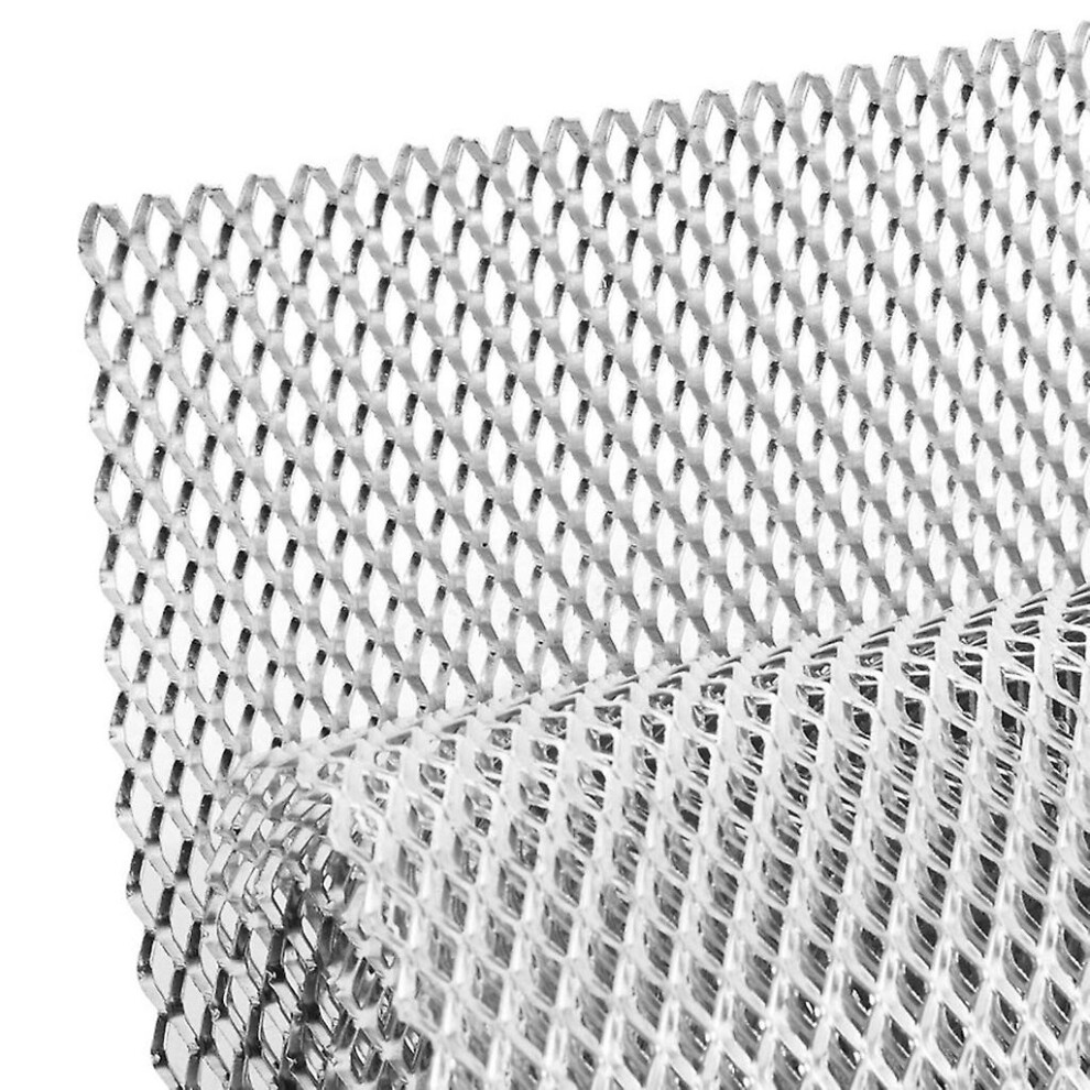 (4 8Mm, Rhombus) Car Grille Mesh Aluminium Car Race Grill Net Vent Tuning Durable Honeycombs Mesh Grille Simple Installation For Car Silver 5014561762616