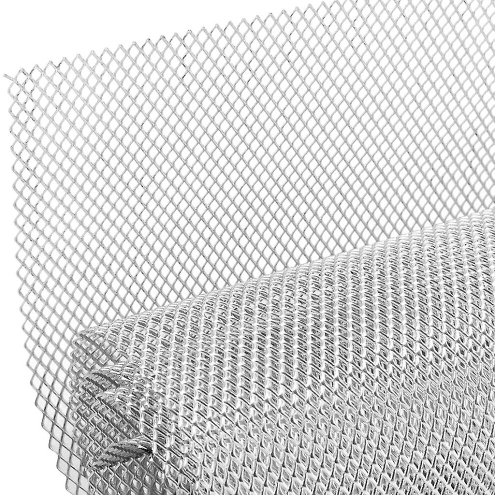 (10 20Mm, Rhombus) Car Grille Mesh Aluminium Car Race Grill Net Vent Tuning Durable Honeycombs Mesh Grille Simple Installation For Car Silver 5014561762753