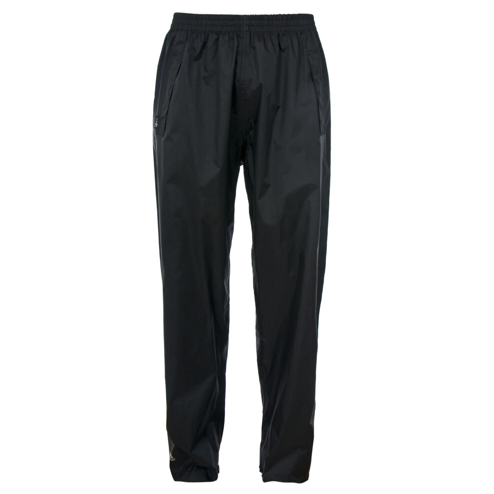 (XXS, Black) Trespass Adults Unisex Qikpac Overtrousers/Bottoms