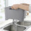 (Gray) Dishwashing Bowl With Bottom Drain Plug Dishpan Wash 3
