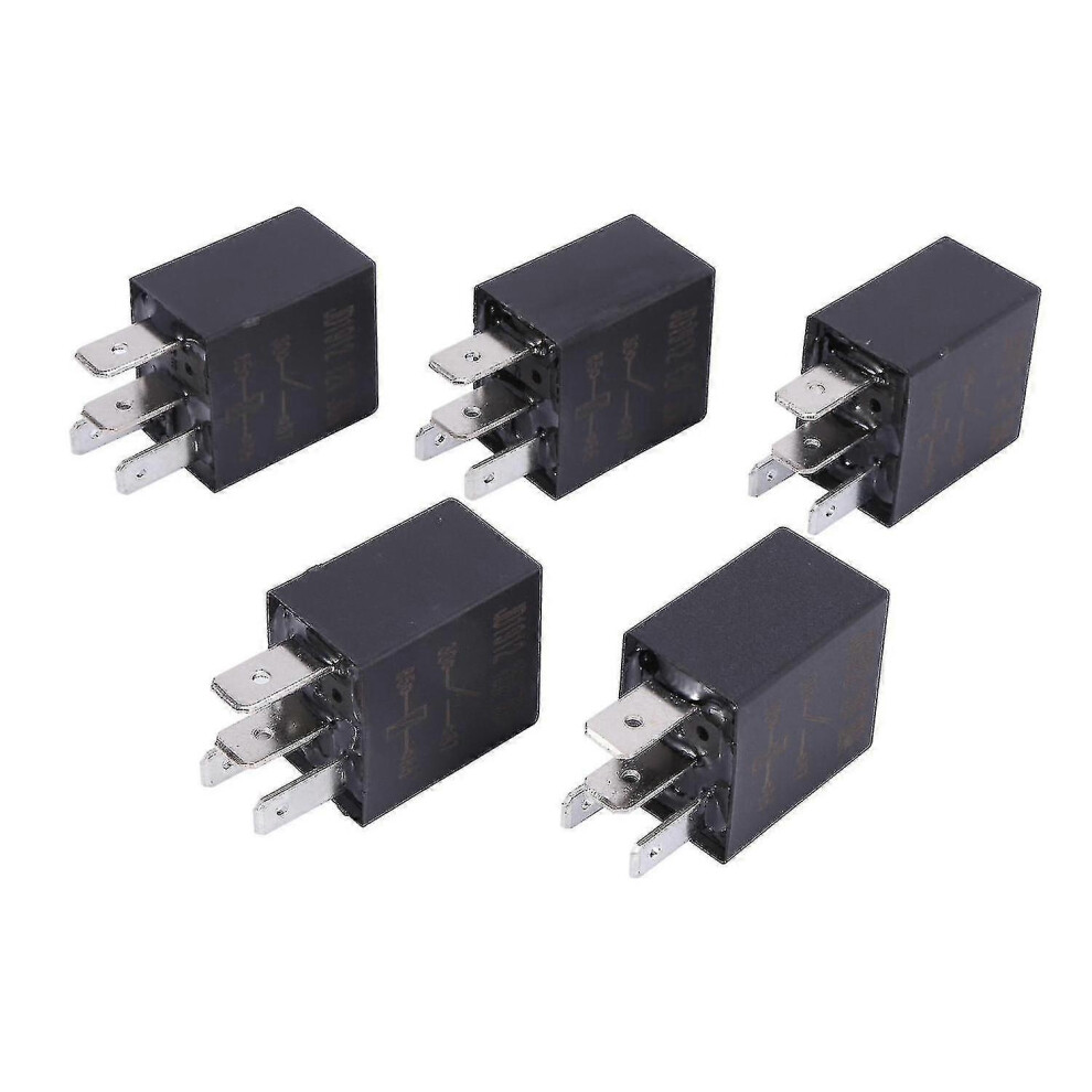 5 X 30A Amp 12V 4Pin Car Auto Relay Kit Spst For Fan Fuel Pump Horn Light 5014561861050