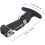 Flexible Stainless Steel T-Handle with Rubber Cap - Tool Box Pull Latches - Black - 2 Pieces 3