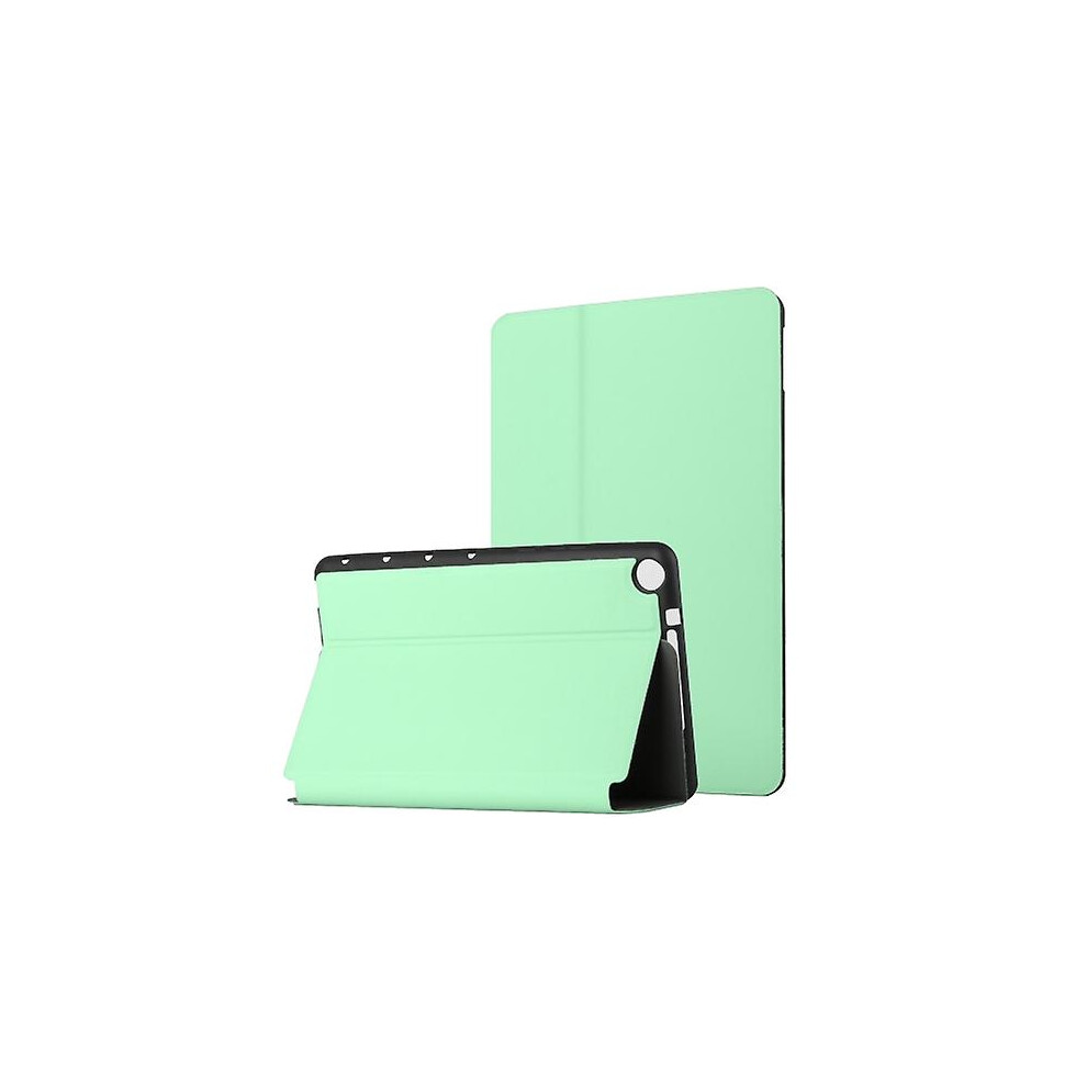 (Mint ) For Huawei Mediapad M5 Lite 10.1 Dual-Folding Horizontal Flip Tablet Leather Case With Holder Green 8792504493427