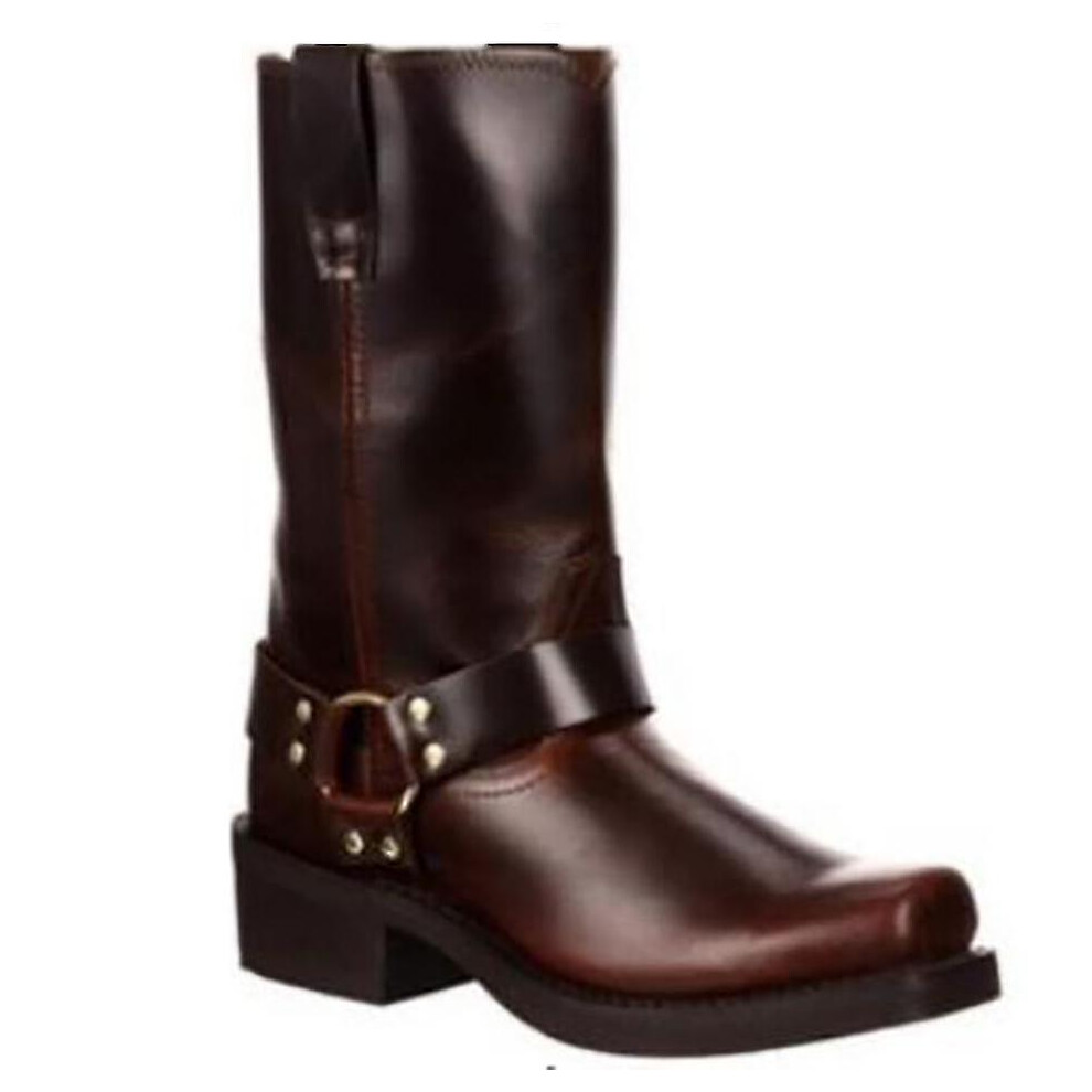 (, Eu39) Ladies Harley Davidson Biker Boots Hustin Red