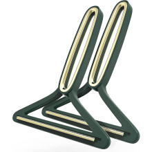 (Green) 2pcs Double-sided Lint Remover, Pet Hair Remover Lint Remover Clothes Fuzz Shaver Manual Clothes Hair Removal Razor