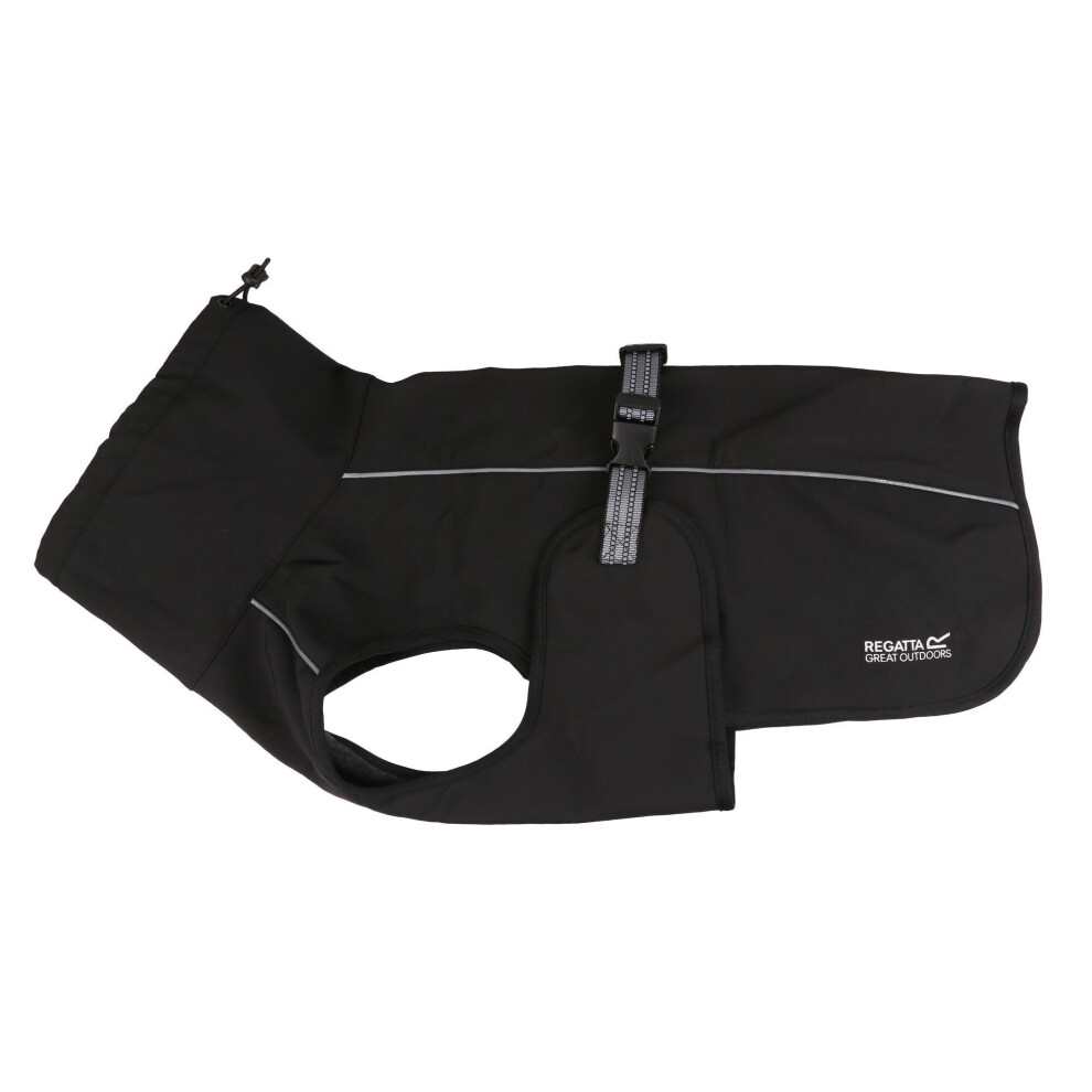 (S, Black) Regatta Softshell Dog Coat