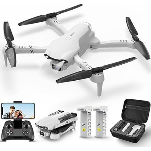 F10 Foldable Drone with Camera,1080P HD FPV Live Video, Headless Mode,3D Flips, Trajectory Flight, App Control,One Key Start, RC Quadcopter