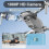F10 Foldable Drone with Camera,1080P HD FPV Live Video, Headless Mode,3D Flips, Trajectory Flight, App Control,One Key Start, RC Quadcopter 2