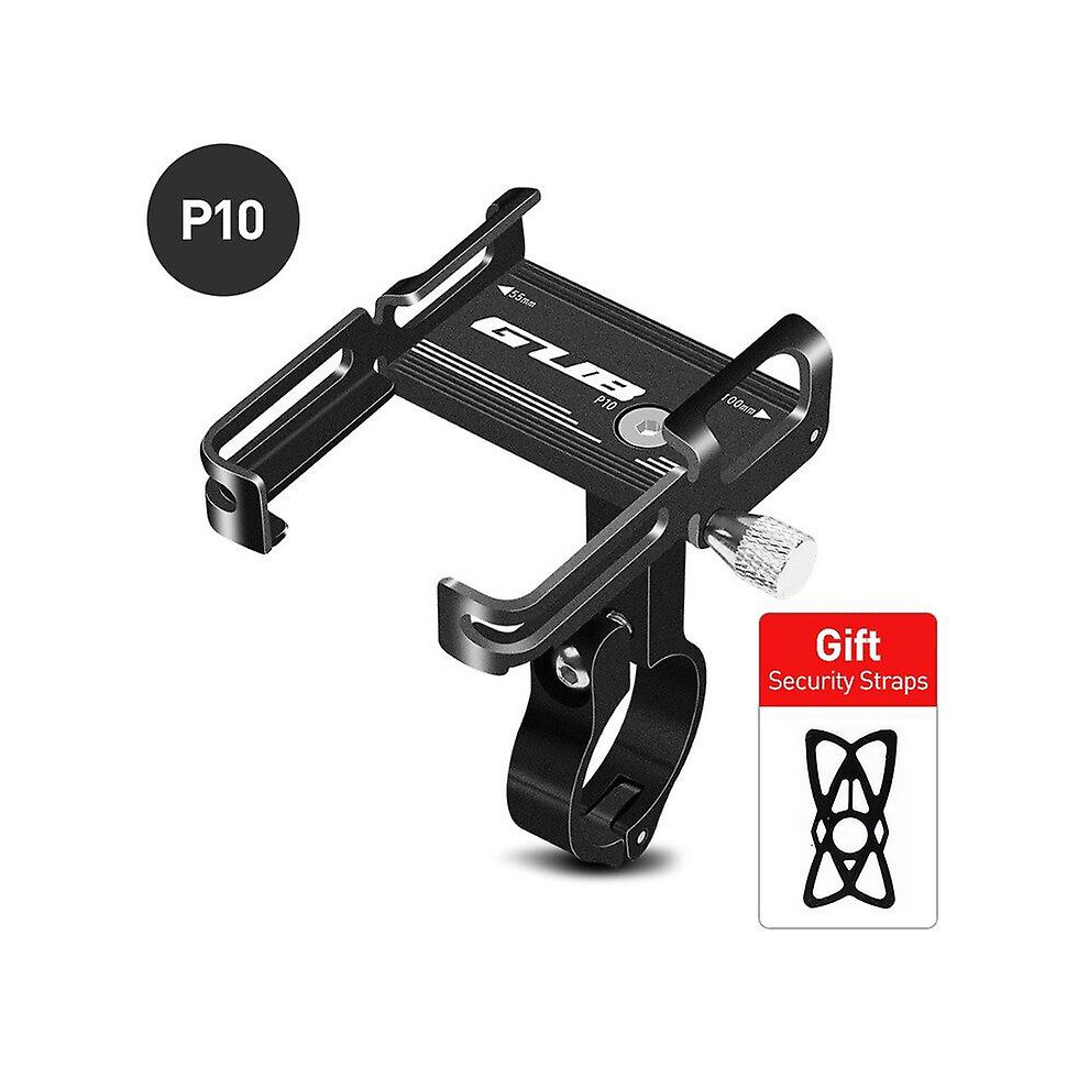 (P10 ) Gub P50 Motorcycle Phone Mount 360Rotating Aluminum Alloy Bike Phone Holder Motorcycle Handlebar Cell Phone Stand For Iphone - Handlebar A Black