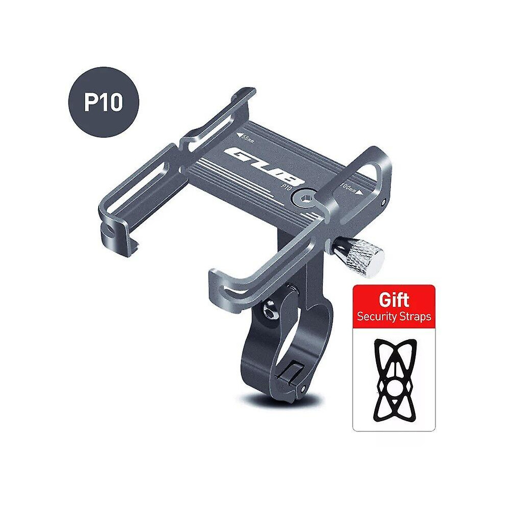 (P10 Titanium) Gub P50 Motorcycle Phone Mount 360rotating Aluminum Alloy Bike Phone Holder Motorcycle Handlebar Cell Phone Stand For Iphone - Handleba