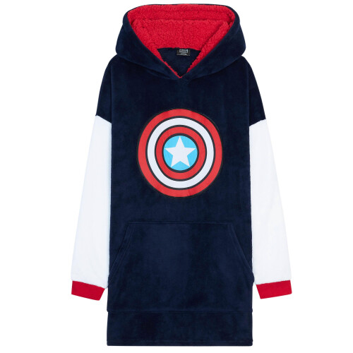 Marvel Oversized Hoodie Blanket for Men - Captain America