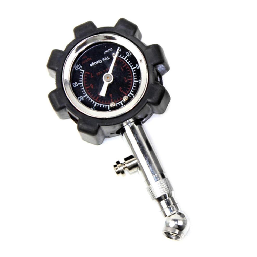 (Black) Tire Pressure Gauge High Accuracy Tire Pressure Gauge Multifuncation Air Pressure Meter Dial Type Multi-Color Optional Black 5014561866376