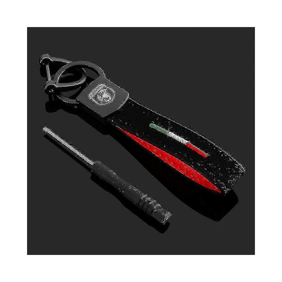 Jsir Compatible Fiat 500 Abarth Premium Metal Keyring Ring Key Fob Holder 5014561867069