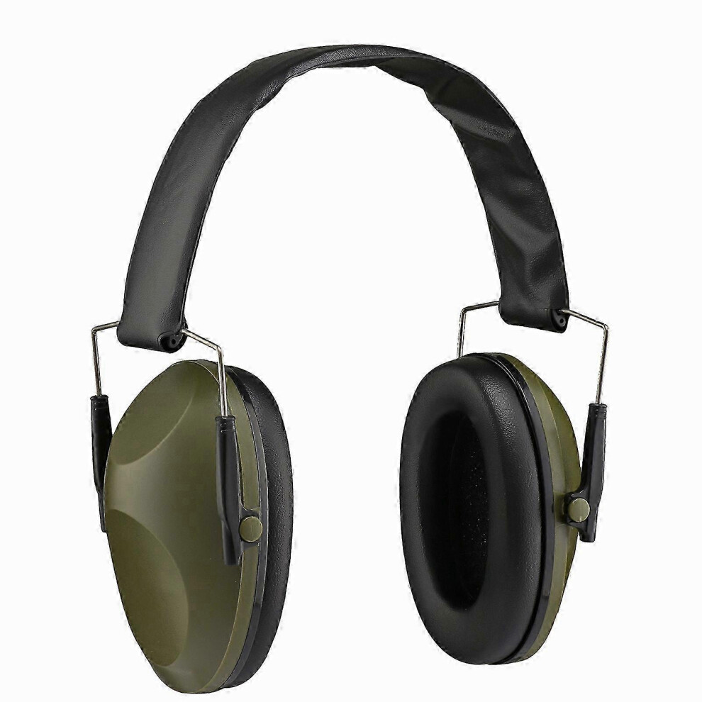(Green) Ear Muffs For Hearing Protection Comfortable To Wear Hearing Protector For Traveling