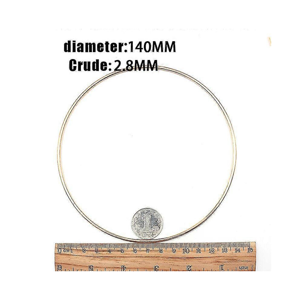 (Gold) 10pcs/set Metal Macrame Hoop Rings For Dream Catchers Making And Diy Crafts