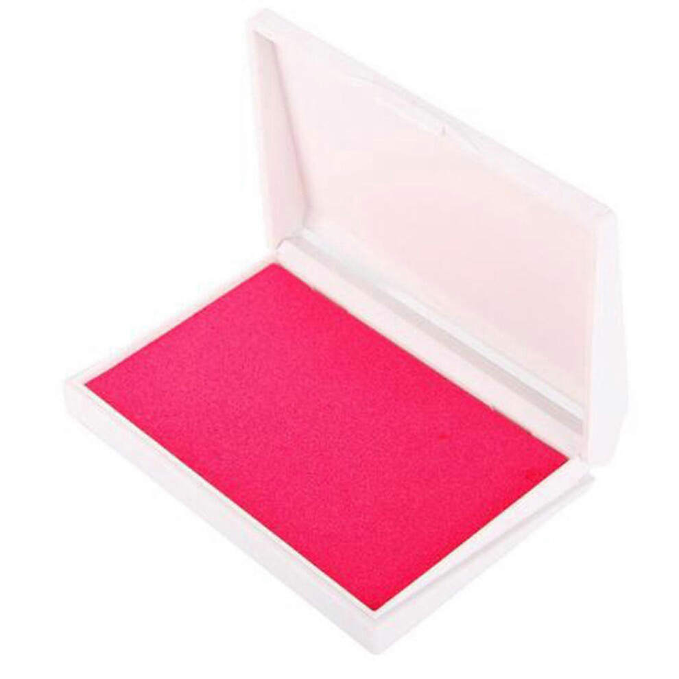 (Pink) Baby Footprints Handprint Ink Pad Multipurpose Long Lasting Stamp Pad Diy Keepsake Crafts Tools