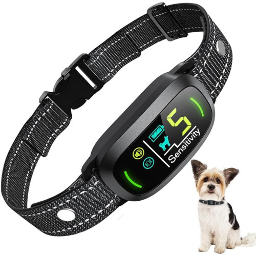 Anti Barking Dog Collars,  Rechargeable Smart Bark Collar Harmless