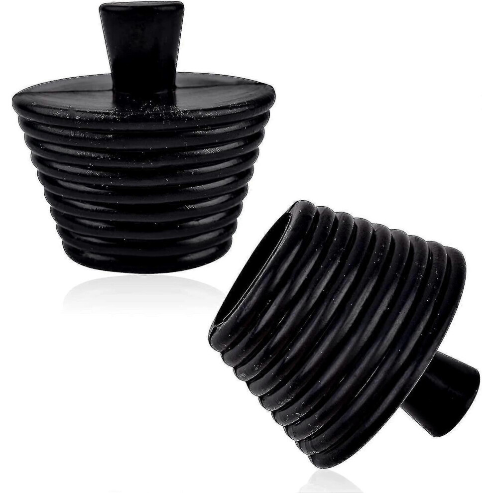 Bathtub Stopper 2 Pack Universal Tub Stopper Silicone Bathtub Drain Stoppers Bathtub Stopper Plug(black)