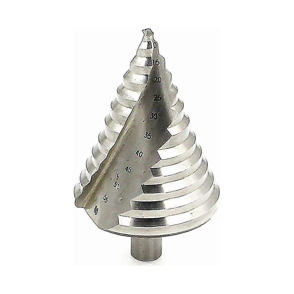 HSS Step Drill Bit  6-60mm - Spiral Drill Bit Large Size Cone Drill Bit for Metal, Wood, Plastic
