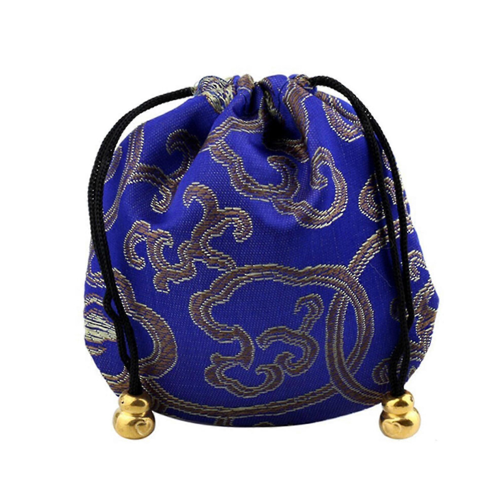(1) Embroidery Cloud Pattern Sachet Lucky Bag Beads Drawstring Jewelry Storage Pouch kaesi