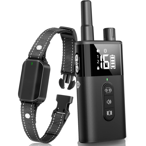 Anti Barking Collar with Remote 1600Ft, Dog Training Bark Collar