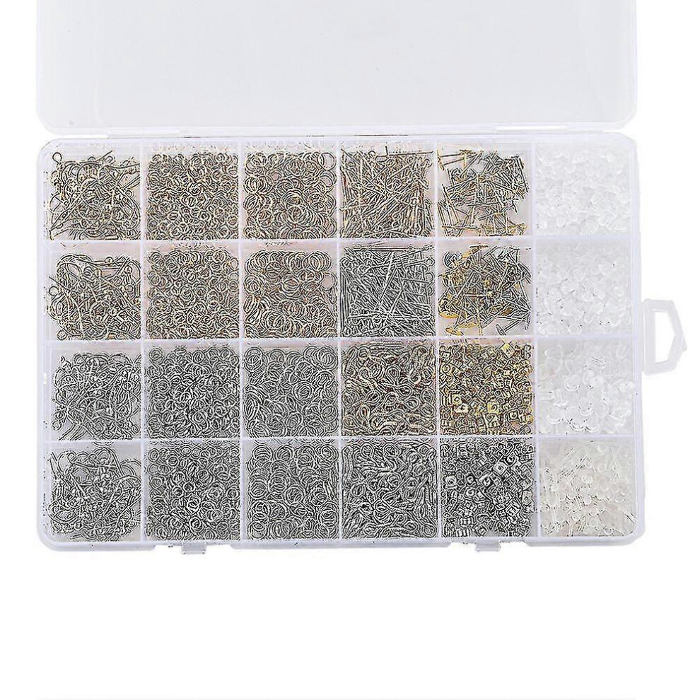 2000pcs Earring Hooks,jump Rings Earring Making Kit for Diy Earring Making Gift