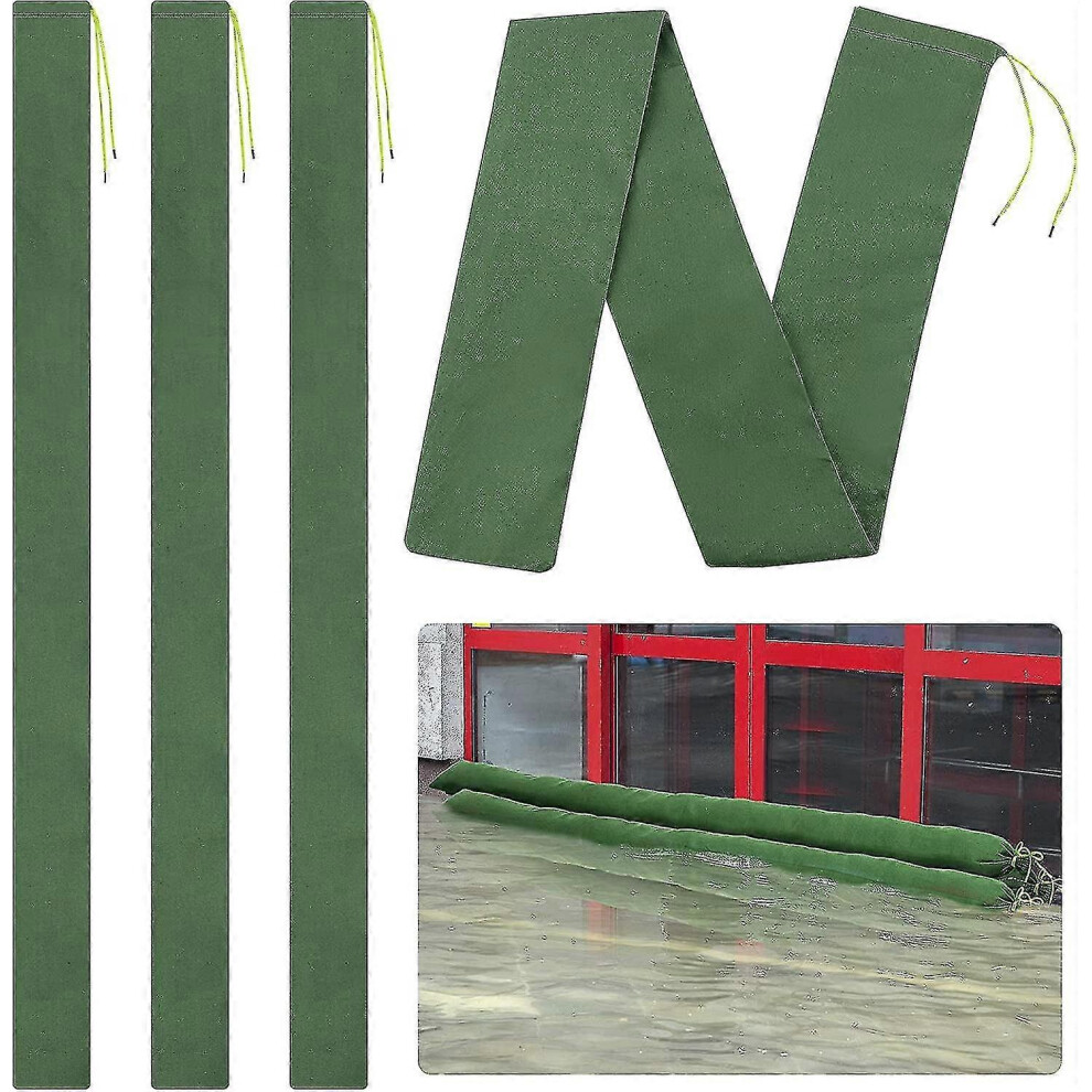 (30*70cm) Long Canvas Sandbags- Thickened Canvas Flood Protection Sand Bags with Elastic Band ,100% New