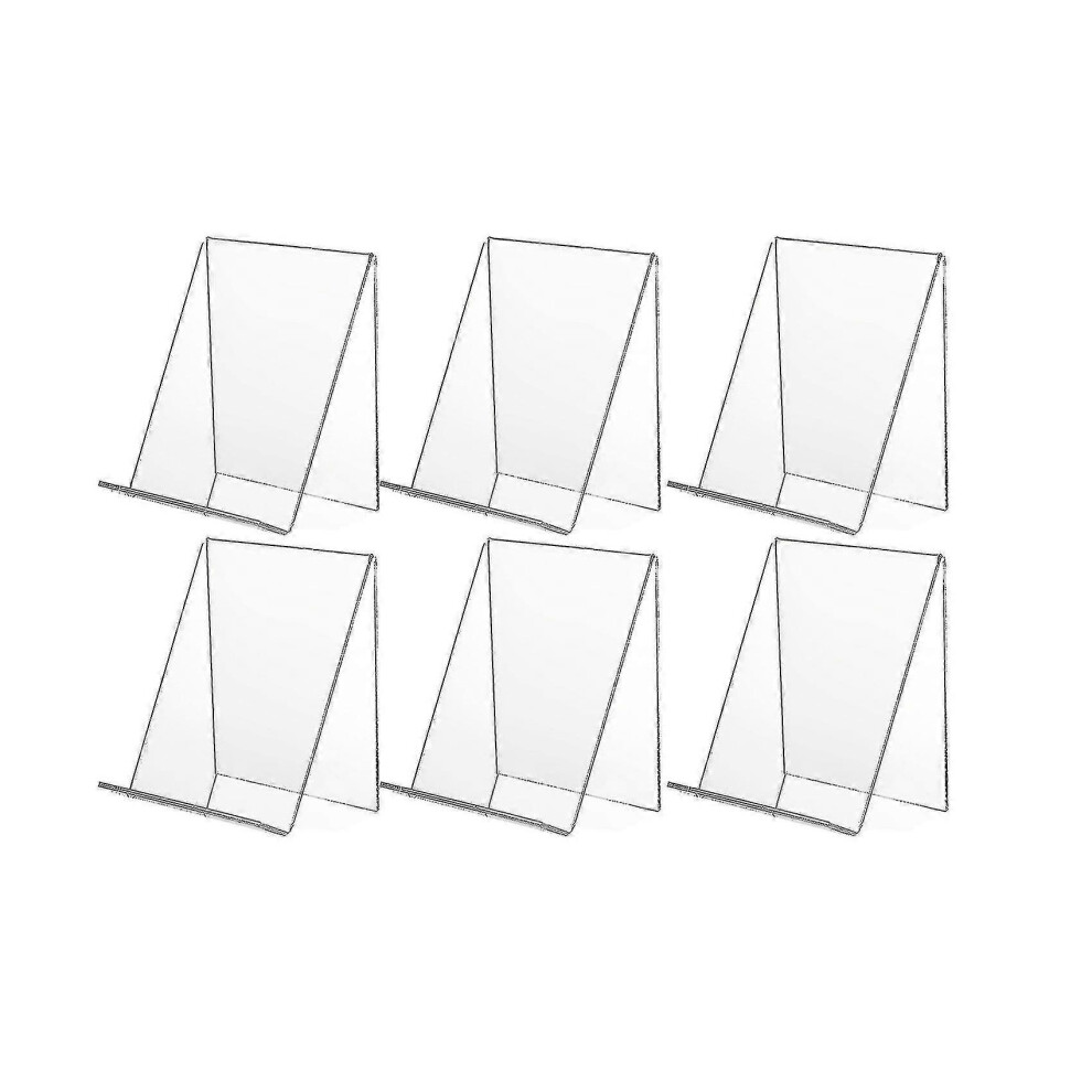 6 Pack Acrylic Book Stand,clear Acrylic Display Stand, Clear Holder for Displaying Pictures,jewelry
