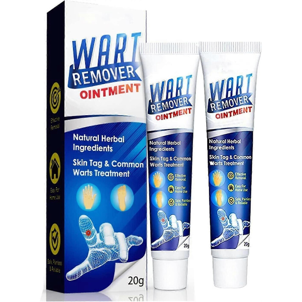 (2Pcs) Wartsoff Instant Blemish Removal Cream, Gentle Safe Natural Extract Portable Wart Remover Ointment