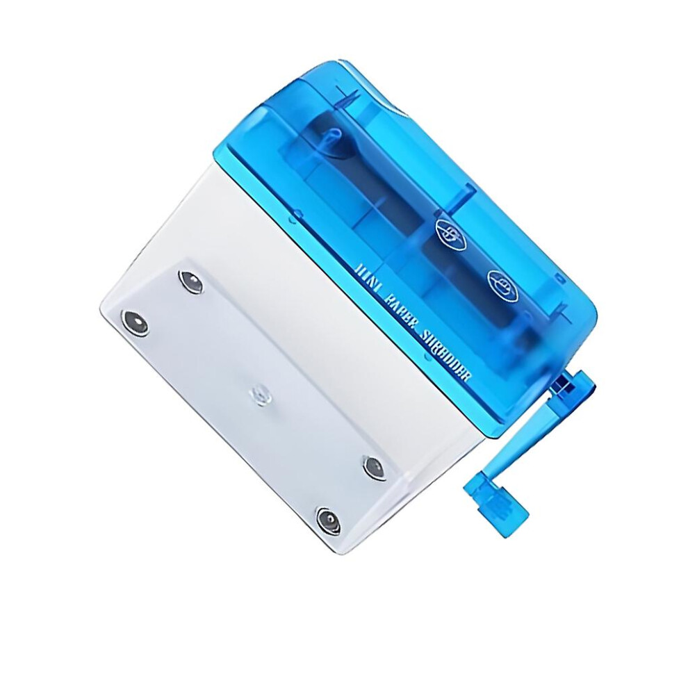 (blue) Efficient Shredder For Paper And Documents Portable And Easy To