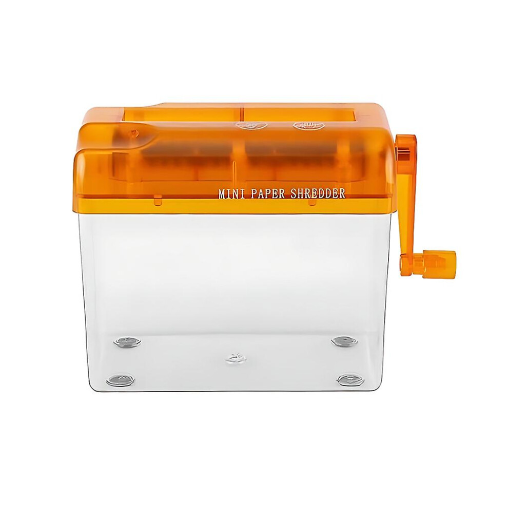 (orange) Efficient Shredder For Paper And Documents Portable And Easy To