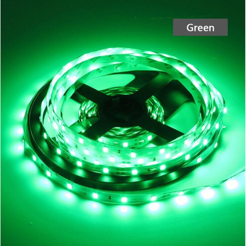 (green, 5m-2pin (only bare light)) Flexible LED Strip, RGB 2835, White/Warm White, 5M