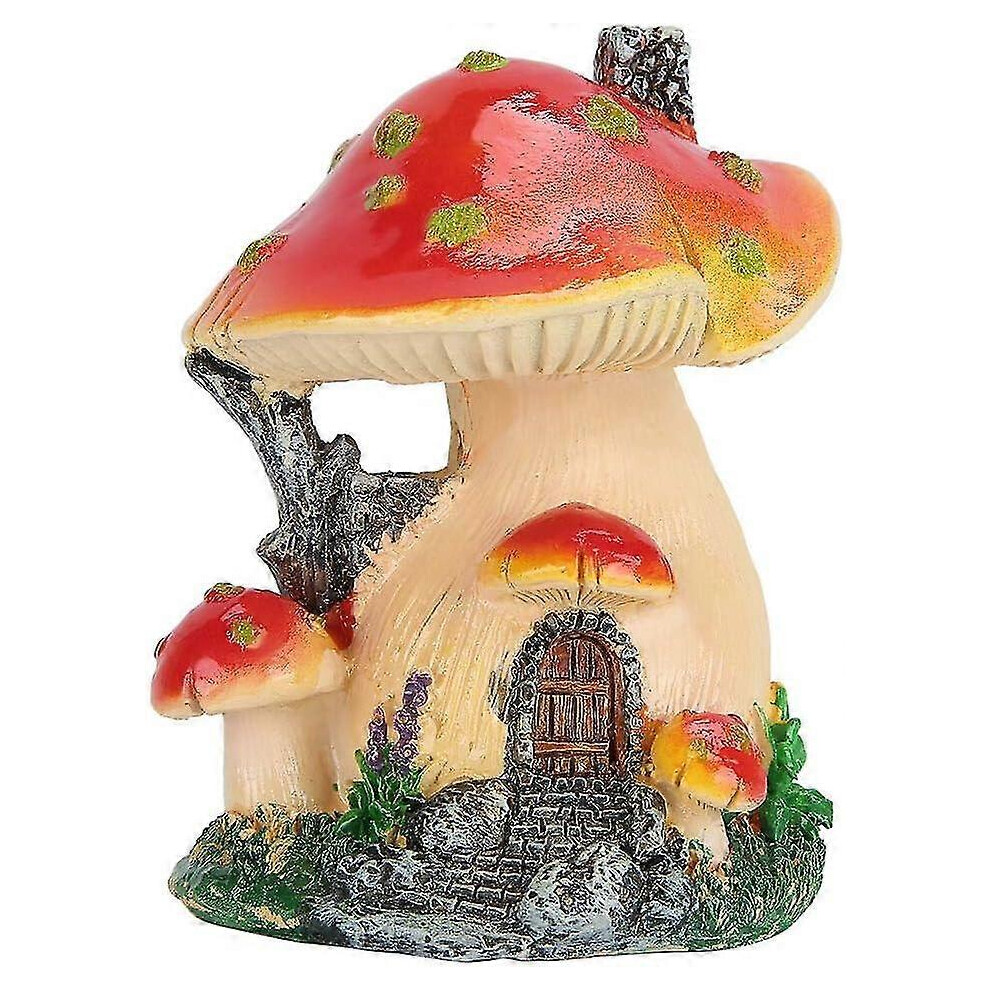 Mushroom for Garden, Mushroom Illuminated Miniature Fairy Landscape House,indoor Outdoor Dcor Garden Figurines for Patio Lawn Yard,micro Landscape, Mu