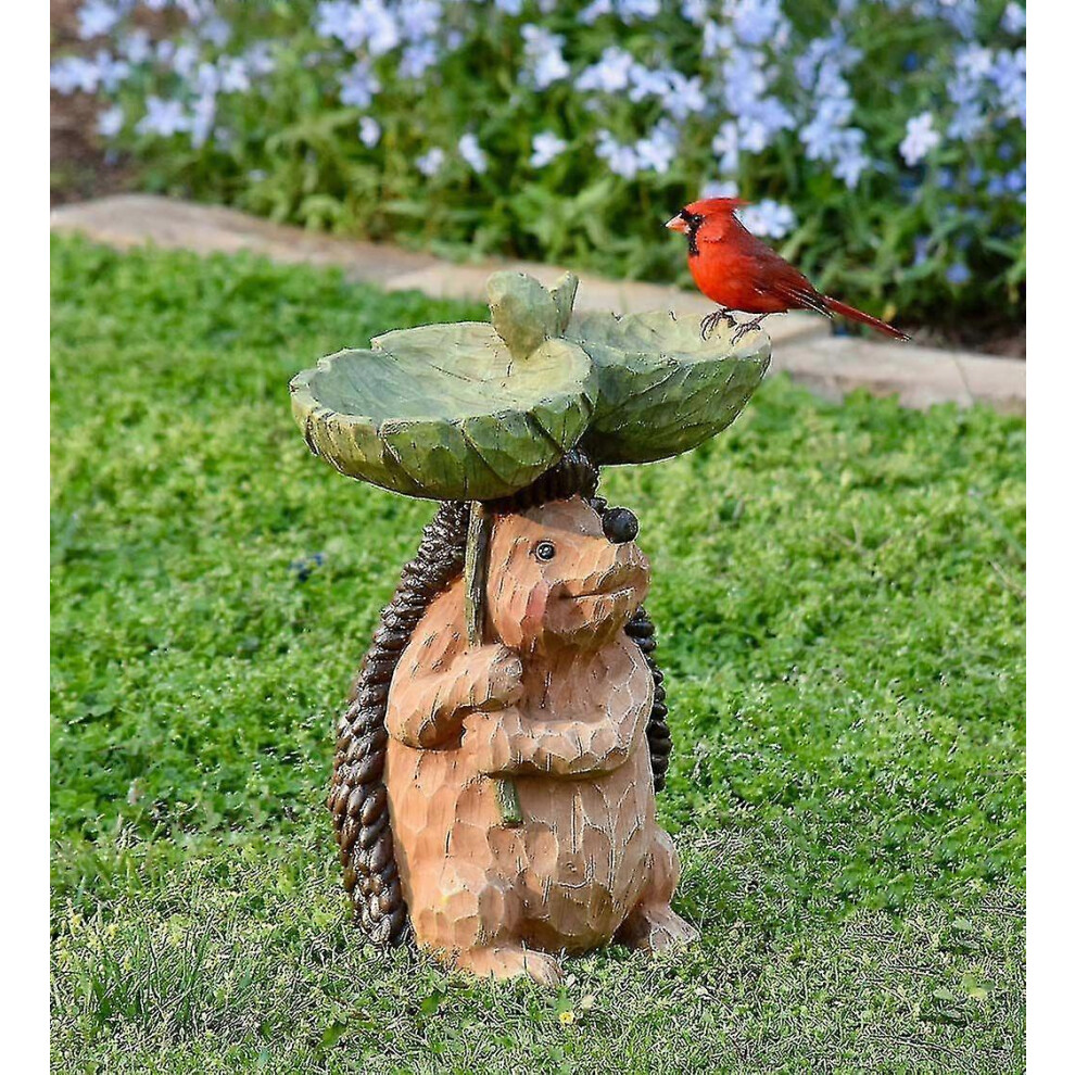 Garden Small Animal Resin Bird Feeder Hummingbird Bathtub Outdoor Decorative Ornaments Sculpture Resin Crafts