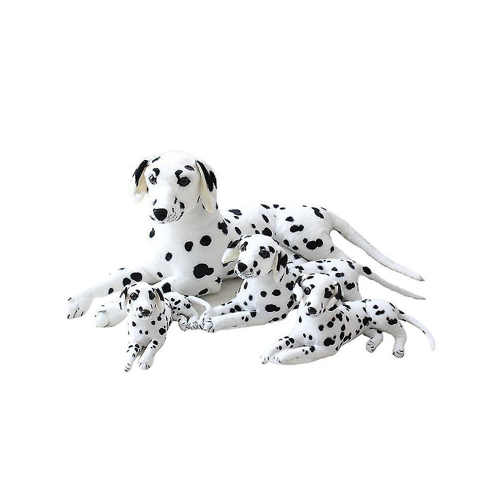 (Dalmatian lying down, 30cm) Lifelike Stuffed Animal Dog Doll Plush Dalmatian Dog