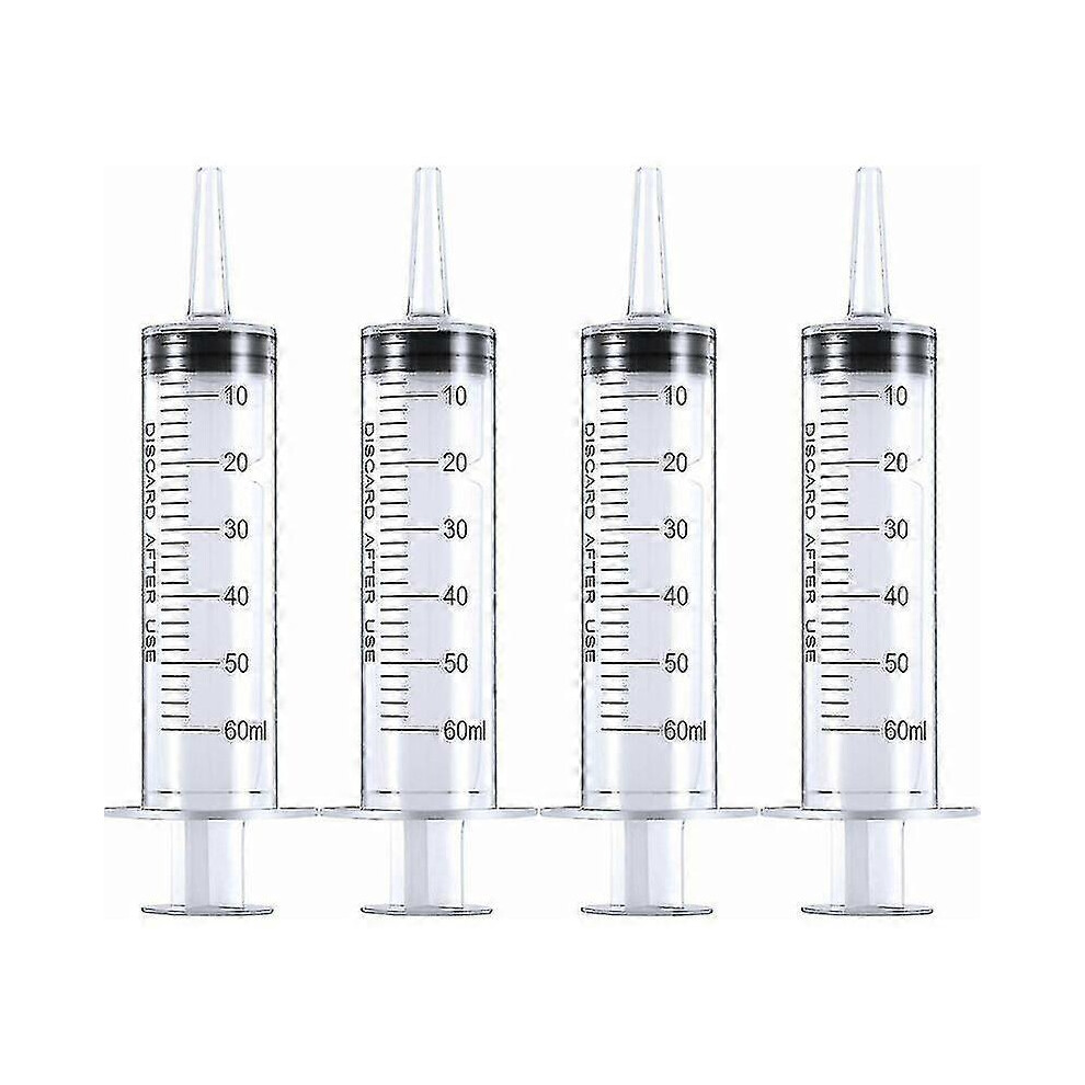 Large Plastic Syringe for Scientific Laboratories Set Of 4 Measuring Syringe Tools Dispensing