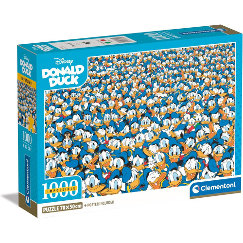 Puzzle compatto da 1000 pezzi. Paperino Impossibile