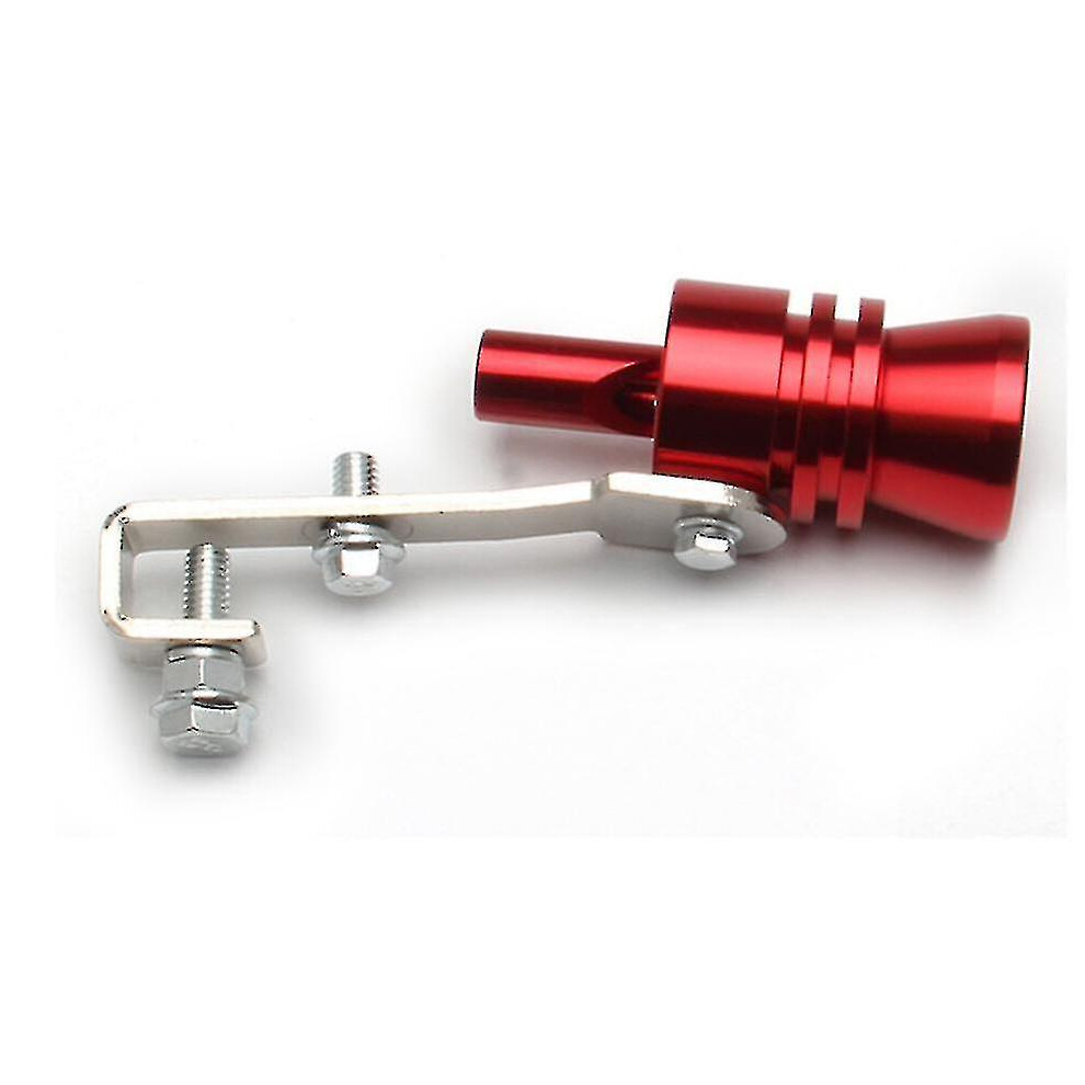 (, L) Car Modified Exhaust Pipe, Turbo Imitating Sound Generator, Turbo Whistle, Motorcycle Accessories Red